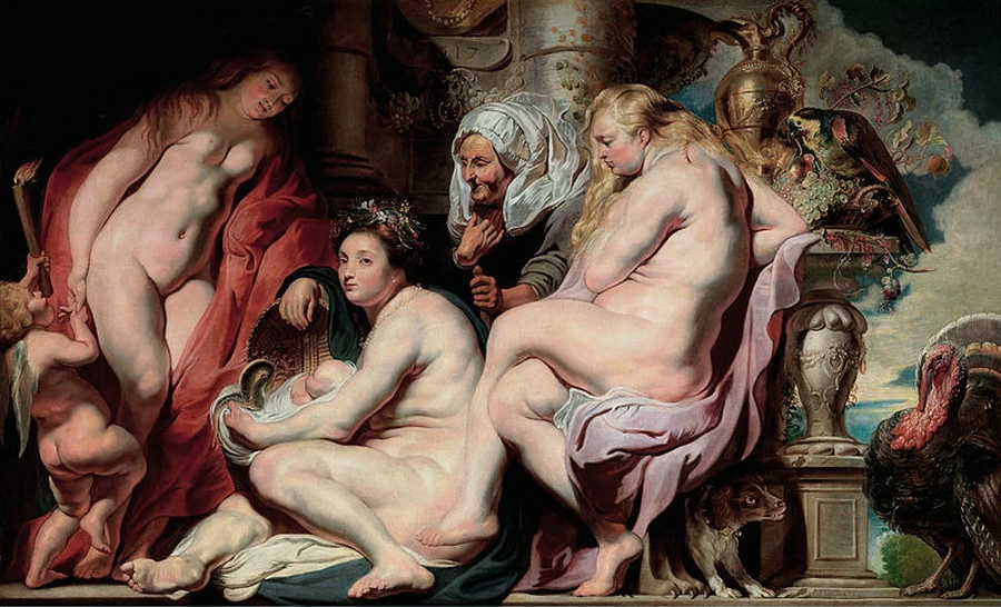 Le figlie di Cecrope trovano il bambino Erittonio - Royal Museum of Fine Arts Antwerp